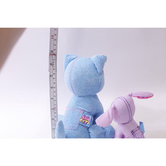 Doodle Pets, Plush, Lot, Blue Kitten, Pink Puppy, Cute Soft Toy ~ 251013-WH 1372 - Picture 4 of 4